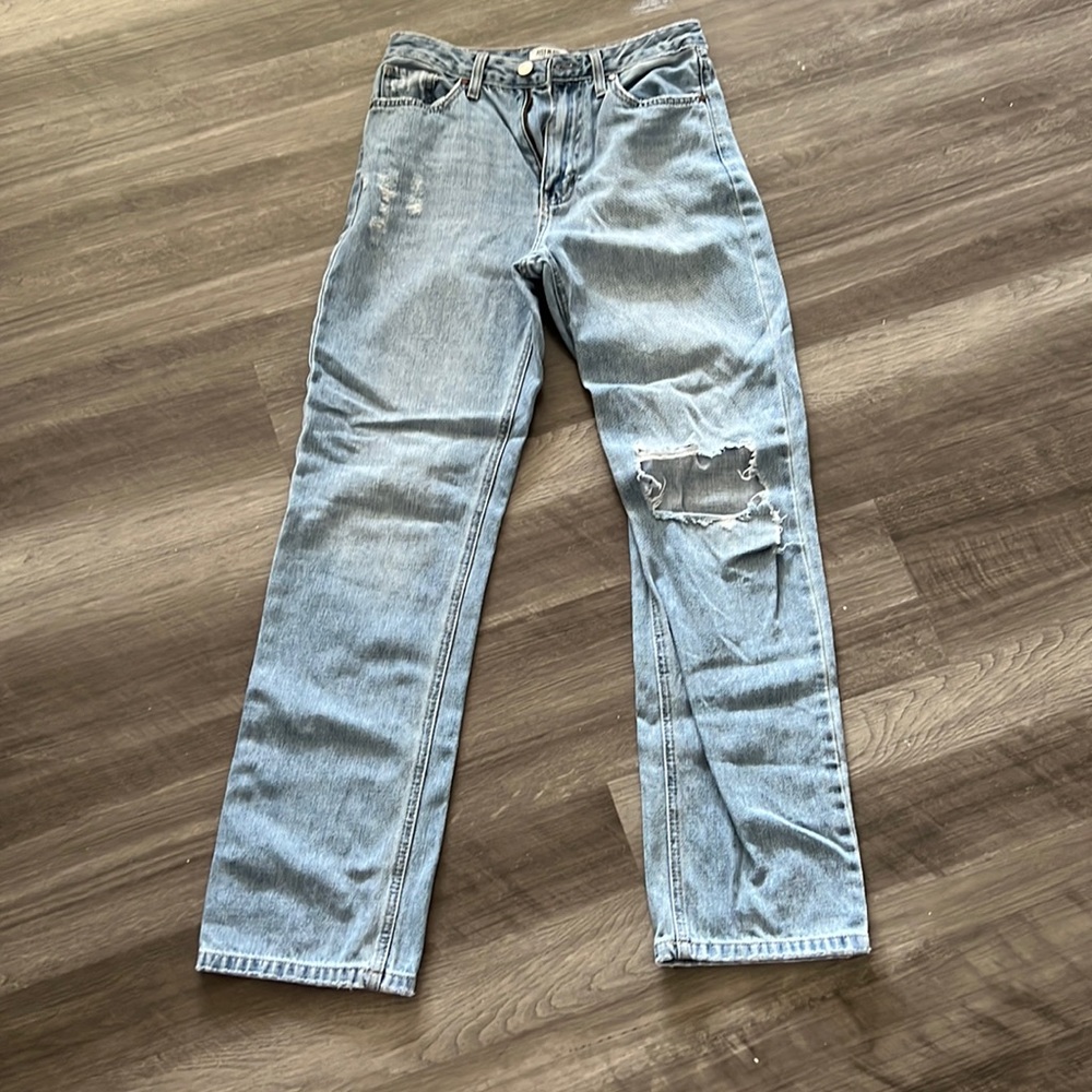 Just black high waist jeans